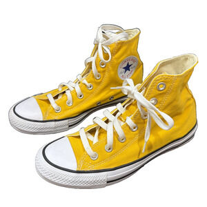 Converse Chuck Taylor All Star Yellow High Top Sneakers Women’s 8